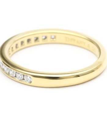 Tiffany Channel Setting Half Eternity Ring Yellow Gold (18K) Fashion Diamond Band Ring Gold online