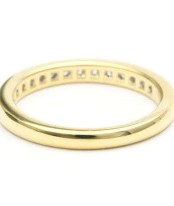 Tiffany Channel Setting Half Eternity Ring Yellow Gold (18K) Fashion Diamond Band Ring Gold online