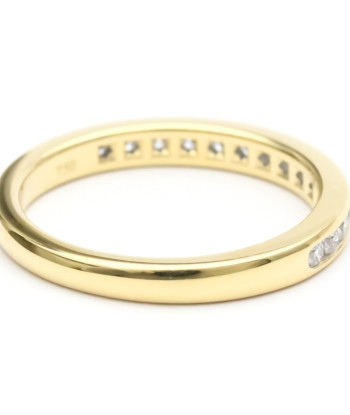 Tiffany Channel Setting Half Eternity Ring Yellow Gold (18K) Fashion Diamond Band Ring Gold online