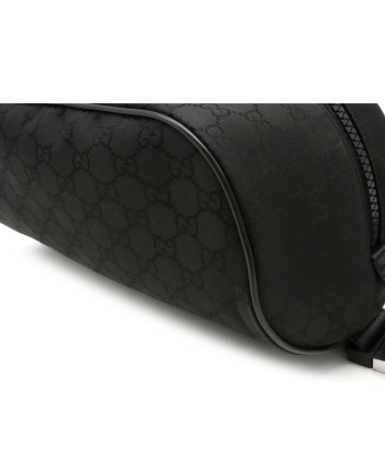 GUCCI Gucci GG nylon waist bag body hip shoulder leather black 449182 offre 