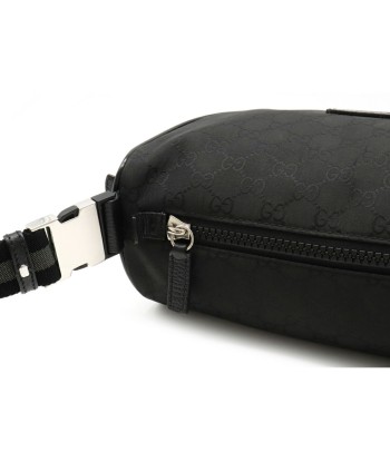 GUCCI Gucci GG nylon waist bag body hip shoulder leather black 449182 offre 