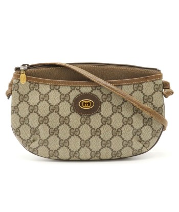 GUCCI Gucci GG Plus Old Shoulder Bag Pochette PVC Leather Khaki Beige Brown 904.02.020 le concept de la Pate a emporter 