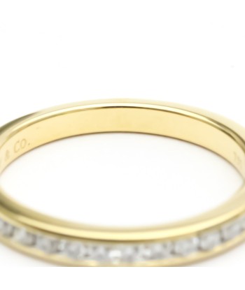 Tiffany Channel Setting Half Eternity Ring Yellow Gold (18K) Fashion Diamond Band Ring Gold online