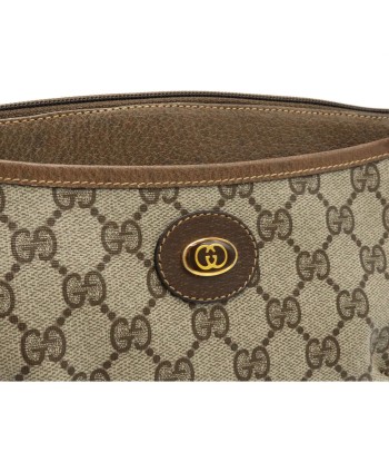 GUCCI Gucci GG Plus Old Shoulder Bag Pochette PVC Leather Khaki Beige Brown 904.02.020 le concept de la Pate a emporter 