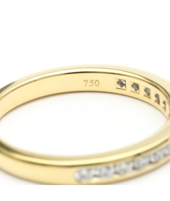 Tiffany Channel Setting Half Eternity Ring Yellow Gold (18K) Fashion Diamond Band Ring Gold online