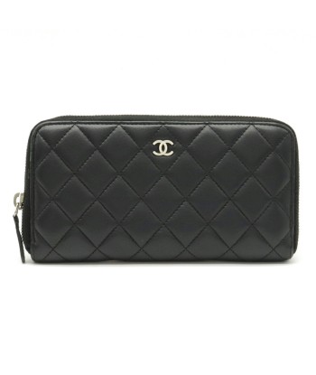 CHANEL Matrasse Coco Mark Round Long Wallet Lambskin Leather Black A50097 pour bénéficier 