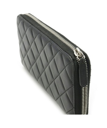 CHANEL Matrasse Coco Mark Round Long Wallet Lambskin Leather Black A50097 pour bénéficier 