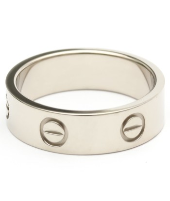 Cartier Love Love Ring White Gold (18K) Fashion No Stone Band Ring Silver meilleur choix