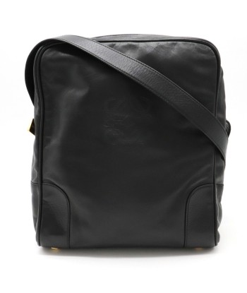 LOEWE anagram shoulder bag leather black des créatures d'habitude