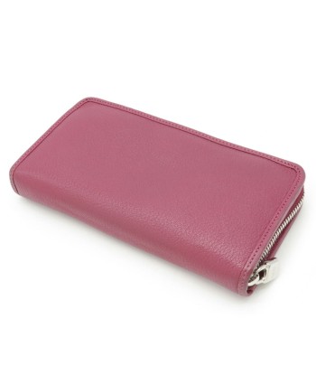 LOEWE Loewe Amazona Anagram Zip Around Round Purse Leather Pink Purple 113N95.F13 les muscles