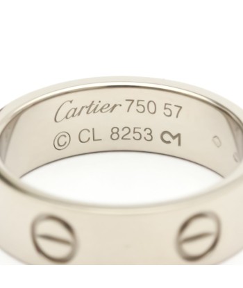 Cartier Love Love Ring White Gold (18K) Fashion No Stone Band Ring Silver meilleur choix