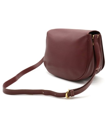 Cartier Mustline Shoulder Bag Leather Bordeaux Red Pour