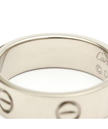 Cartier Love Love Ring White Gold (18K) Fashion No Stone Band Ring Silver meilleur choix