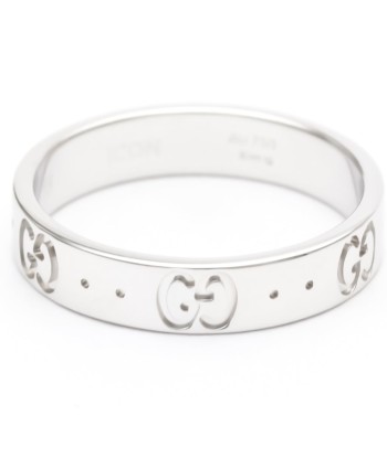 Gucci Icon White Gold (18K) Fashion No Stone Band Ring la livraison gratuite