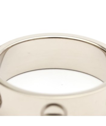 Cartier Love Love Ring White Gold (18K) Fashion No Stone Band Ring Silver meilleur choix