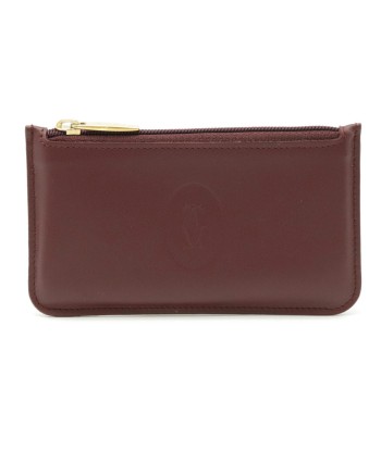 Cartier Mast Coin Purse Leather Bordeaux Key Hook d'Europe débarque