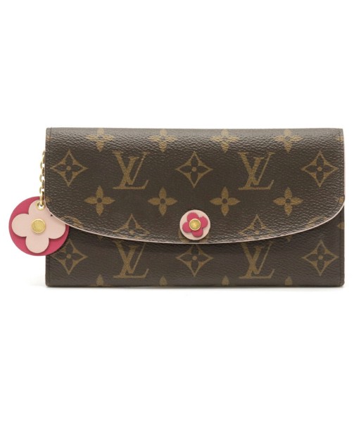 LOUIS VUITTON Monogram Portofeuil Emily Flower Motif Long Bi-Fold Wallet Hot Pink M68313 acheter