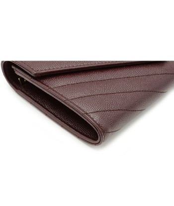 Yves Saint Laurent SAINT LAURENT PARIS Saint Laurent Paris YSL Yves Monogram Folded Leather Bordeaux 372264 de France