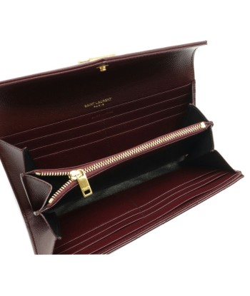 Yves Saint Laurent SAINT LAURENT PARIS Saint Laurent Paris YSL Yves Monogram Folded Leather Bordeaux 372264 de France