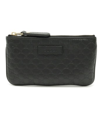 GUCCI Gucci Micro Shima GG pattern coin case purse with key hook leather black 544248 sélection de produits