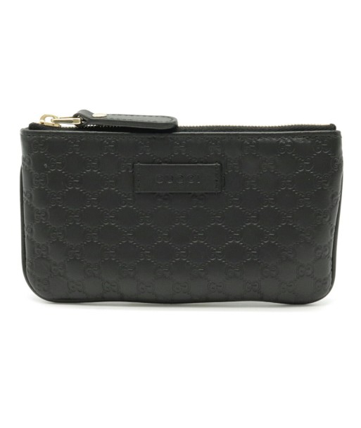 GUCCI Gucci Micro Shima GG pattern coin case purse with key hook leather black 544248 sélection de produits