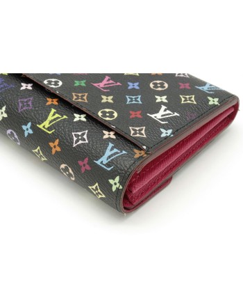 LOUIS VUITTON Monogram Multicolor Portofeuil Sarah Noir Black Grunard Engraved M60668 ou a consommer sur place