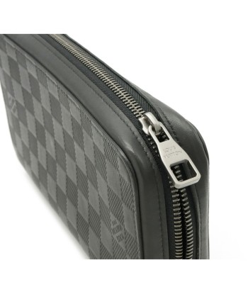 LOUIS VUITTON Louis Vuitton Damier Amphini Zippy XL Second Bag Clutch Leather Onyx Black Mens N61254 livraison et retour toujours gratuits