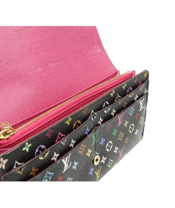 LOUIS VUITTON Monogram Multicolor Portofeuil Sarah Noir Black Grunard Engraved M60668 ou a consommer sur place