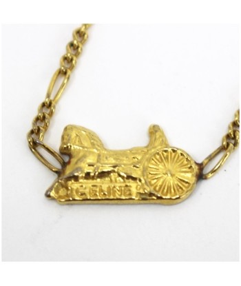 Celine Necklace Carriage Motif Gold Color CELINE Ladies Pendant en linge