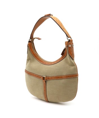 GUCCI Gucci Interlocking G Shelly Line Shoulder Bag Canvas Leather Beige Brown 114869 Pour