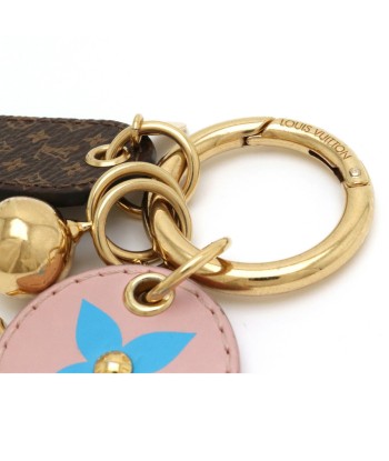 LOUIS VUITTON Louis Vuitton Bijoux Sack Fetish Rug Tag Keychain Bag Charm Pink Blue M68996 outlet