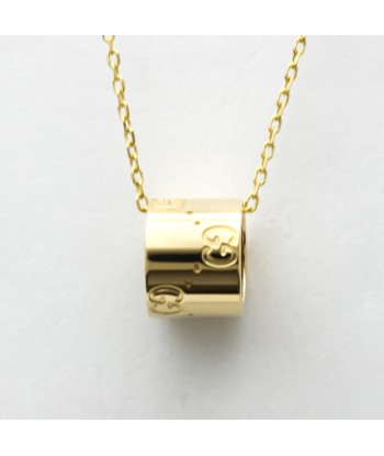 Gucci G Icon Yellow Gold (18K) No Stone MenWomen Fashion Pendant Necklace (Gold) brillant des détails fins