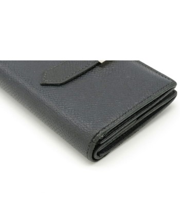 HERMES Hermes Bearn Mini Card Case Business Holder Coin Purse Vaux Epson Leather Black  L Engraved prix