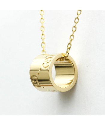 Gucci G Icon Yellow Gold (18K) No Stone MenWomen Fashion Pendant Necklace (Gold) brillant des détails fins