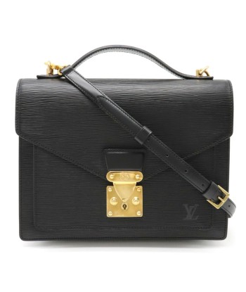 LOUIS VUITTON Epi Monceau Second Bag Handbag Shoulder Noir Black M52122 pas chere