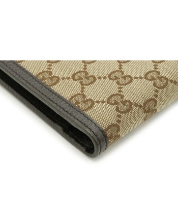 GUCCI Gucci GG canvas bi-fold wallet leather khaki beige brown dark 292534 Découvrez la collection