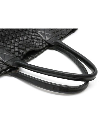 BOTTEGA VENETA Bottega Veneta Intrecciato Cover MM Tote Bag Leather Black 115664 de l' environnement