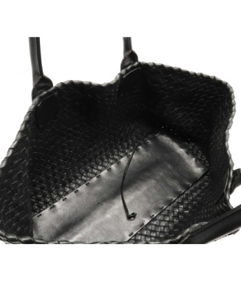 BOTTEGA VENETA Bottega Veneta Intrecciato Cover MM Tote Bag Leather Black 115664 de l' environnement