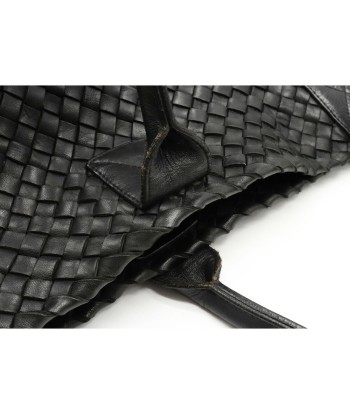 BOTTEGA VENETA Bottega Veneta Intrecciato Cover MM Tote Bag Leather Black 115664 de l' environnement