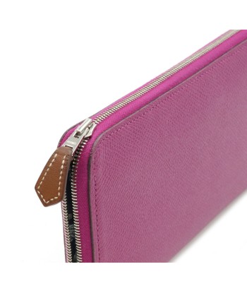 HERMES Hermes Azap Long Silk In Round Purse Vaux Epson Leather Rose Purple Pink C Engraved acheter en ligne