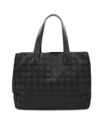 CHANEL Newline Tote MM Bag Shoulder Nylon Jaguar Leather Black A15991 le concept de la Pate a emporter 