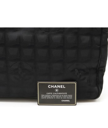 CHANEL Newline Tote MM Bag Shoulder Nylon Jaguar Leather Black A15991 le concept de la Pate a emporter 