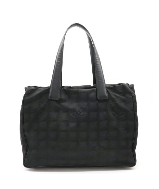 CHANEL Newline Tote MM Bag Shoulder Nylon Jaguar Leather Black A15991 de technologie