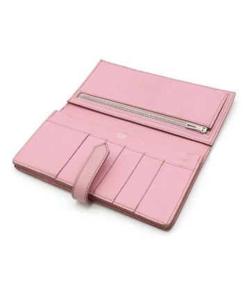 HERMES Hermes Bearnsfre Bi-fold wallet Vaux Epson leather pink  O engraved Venez acheter