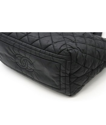 CHANEL Coco Cocoon Small Tote Bag Handbag Quilted Nylon Leather Black 8610 pas cher chine