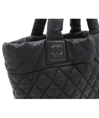 CHANEL Coco Cocoon Small Tote Bag Handbag Quilted Nylon Leather Black 8610 pas cher chine