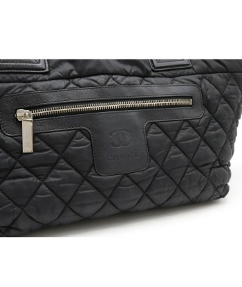 CHANEL Coco Cocoon Small Tote Bag Handbag Quilted Nylon Leather Black 8610 pas cher chine