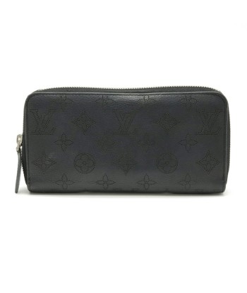 LOUIS VUITTON Monogram Mahina Zippy Round Purse Leather Noir Black M61867 destockage