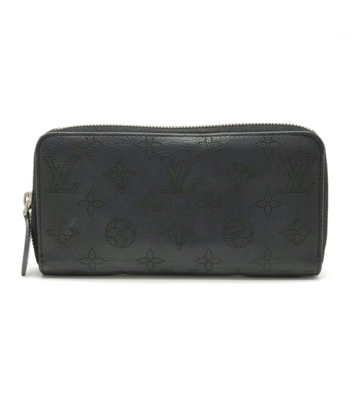 LOUIS VUITTON Monogram Mahina Zippy Round Purse Leather Noir Black M61867 destockage