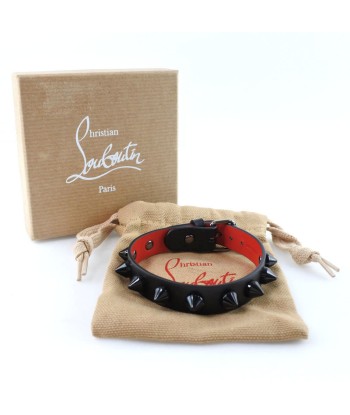 Christian Louboutin Studs 3205177 Calf Black Womens Bracelet destockage